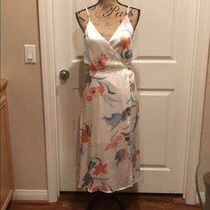 White floral print Dress